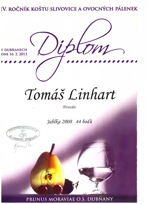 Diplom: 2013 Jablkovice