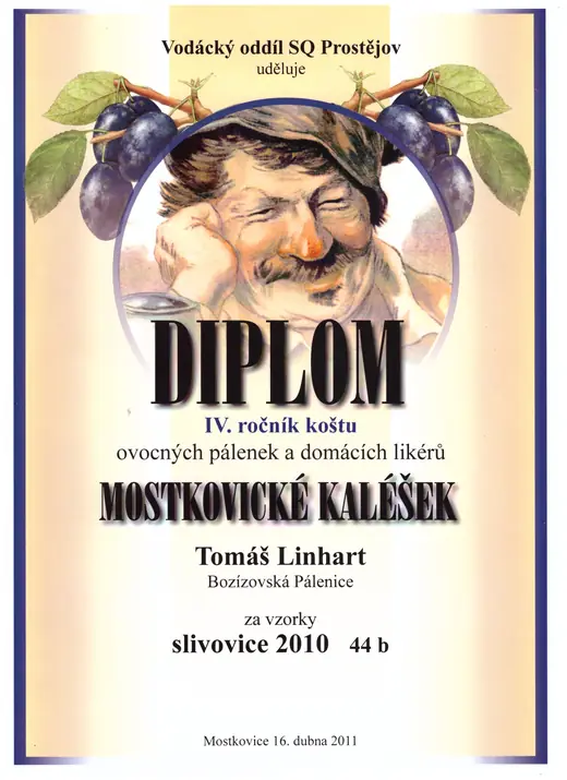 Diplom: 2011 Slivovice